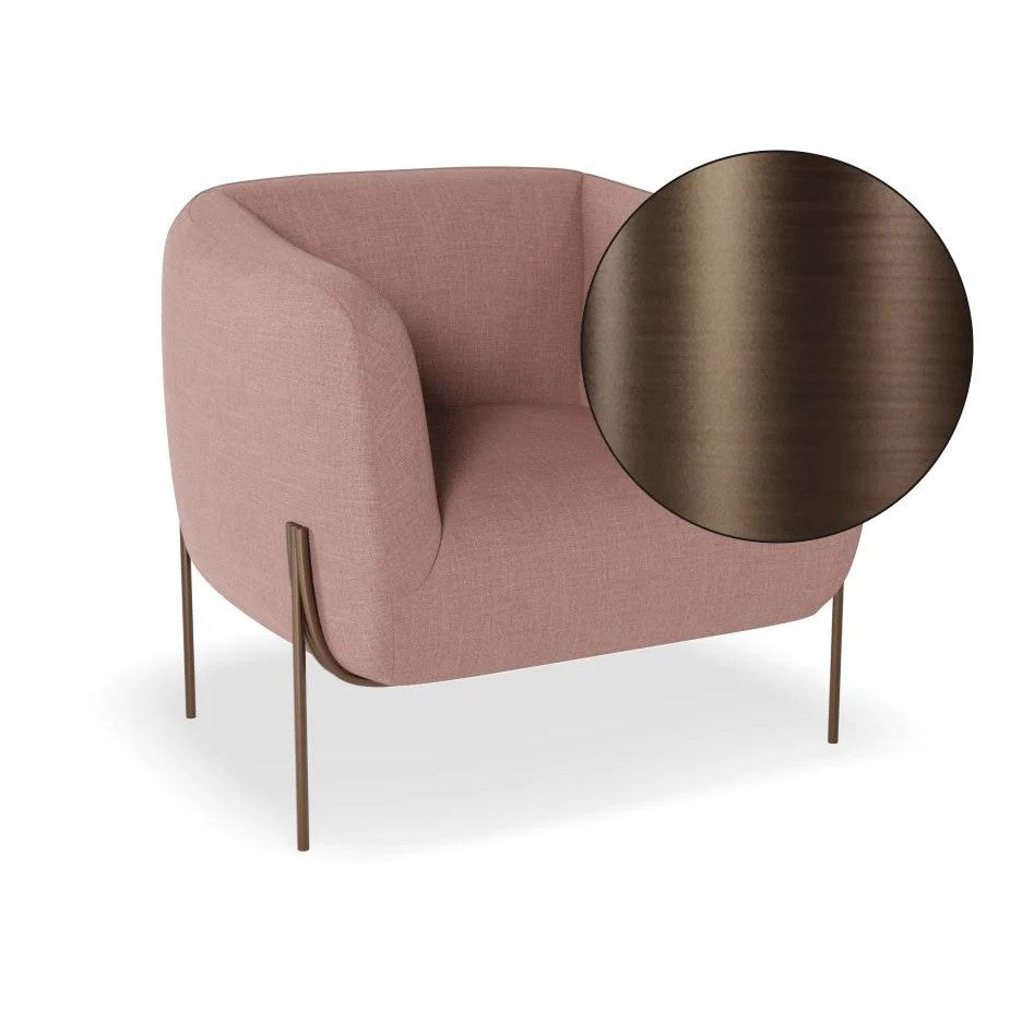 Personal Space Pink Single Seater Sofa (Available in 3 Frame Colors)