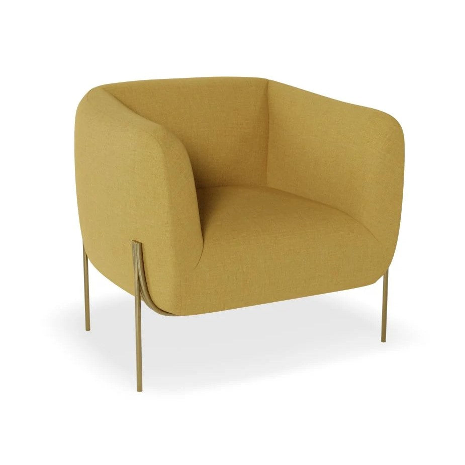 Personal Space Yellow Single Seater Sofa (Available in 3 Frame Colors)