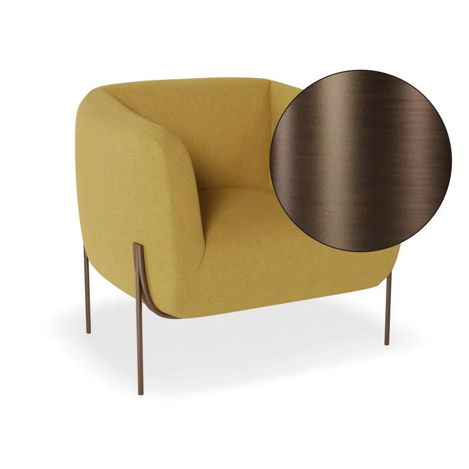 Personal Space Yellow Single Seater Sofa (Available in 3 Frame Colors)