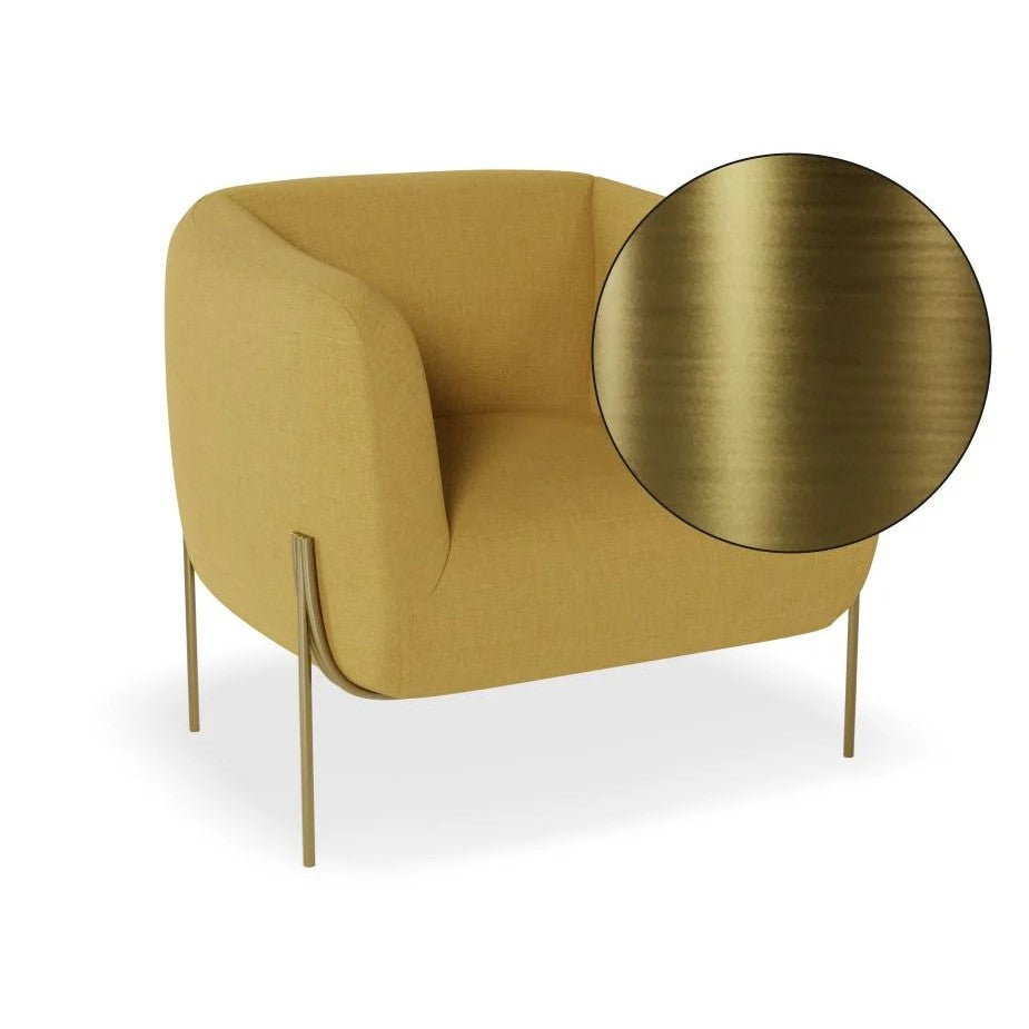 Personal Space Yellow Single Seater Sofa (Available in 3 Frame Colors)