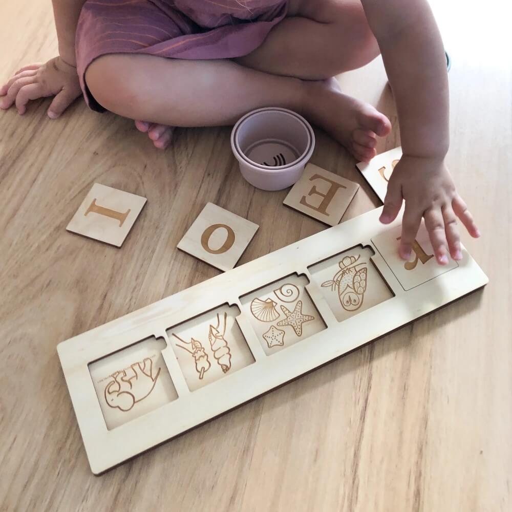 Personalised Kids Wooden NAME Puzzle (Choose from 3 to 8 letters)