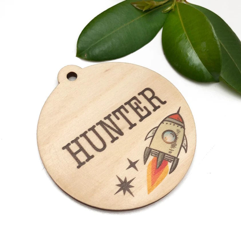 Personalised Timber Bag Tags (Choose from 9 Designs)