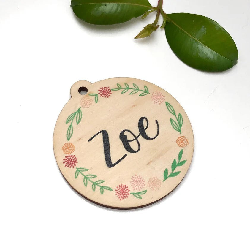 Personalised Timber Bag Tags (Choose from 9 Designs)