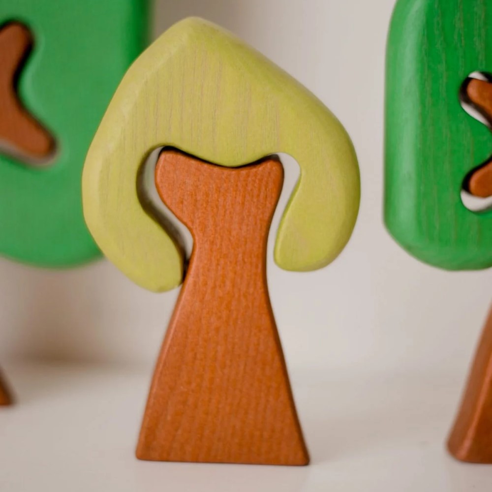 Playtime Colored Wooden Trees