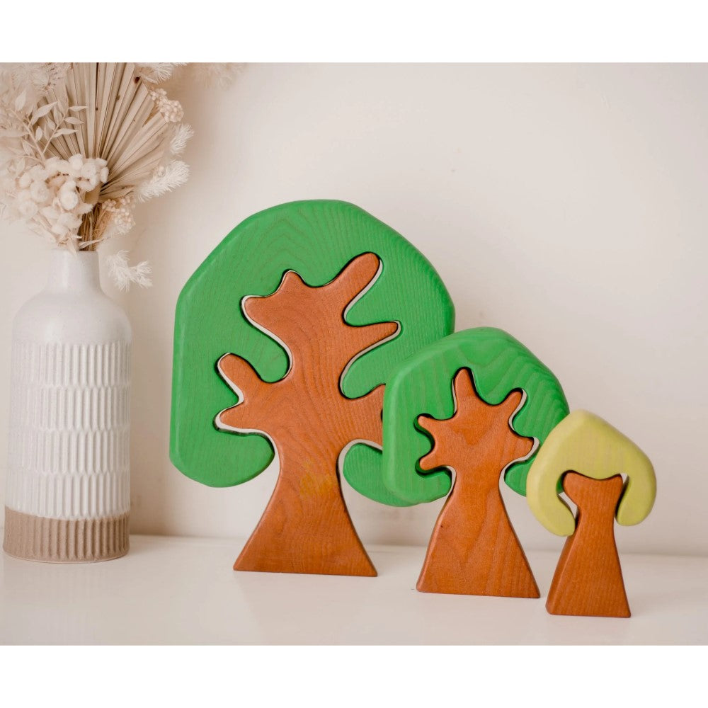 Playtime Colored Wooden Trees
