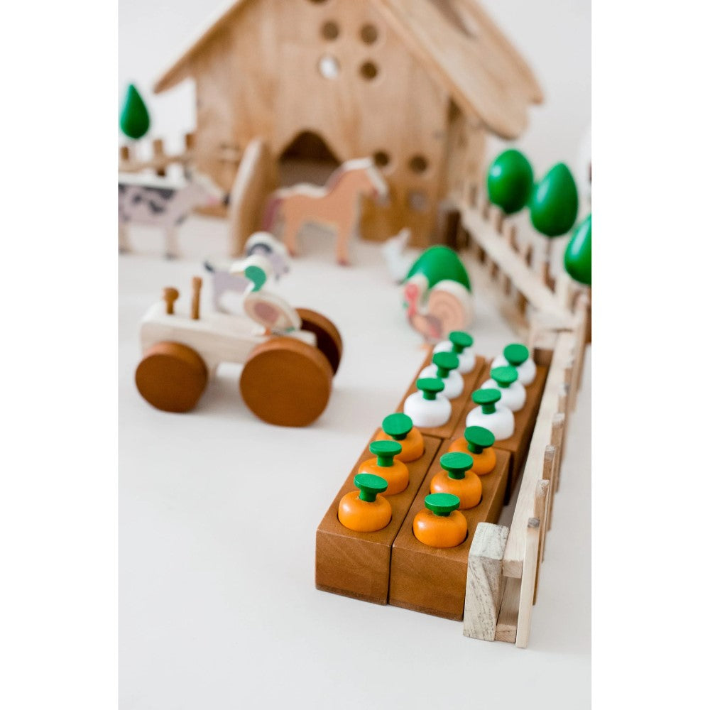 Playtime Crafted Wooden Farm Bundle