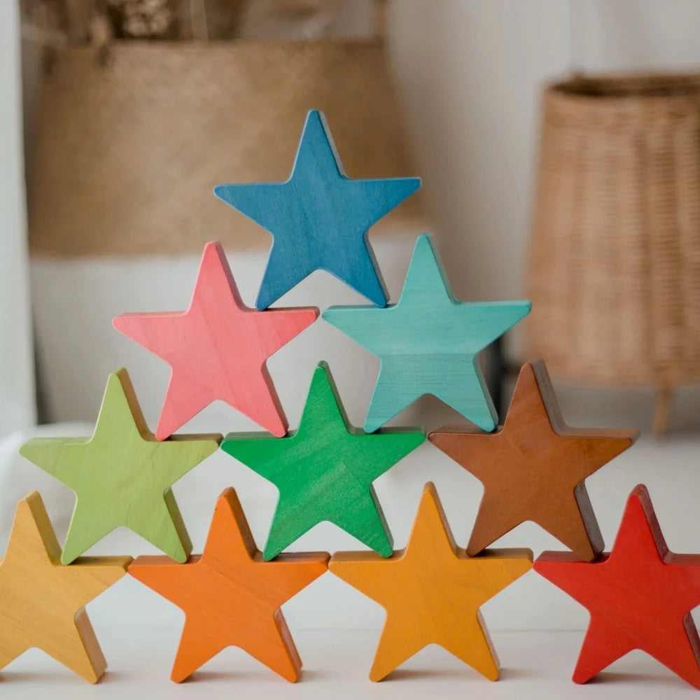 Playtime Multicolor Wooden Stars
