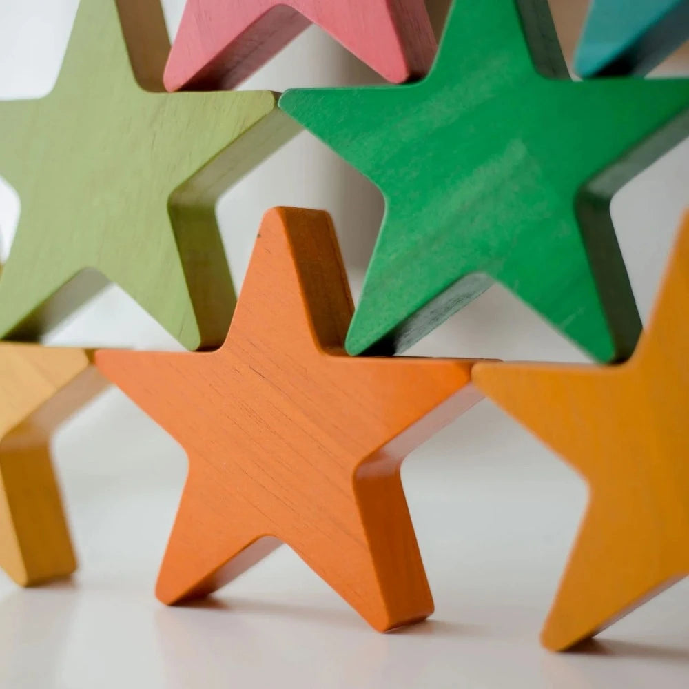 Playtime Multicolor Wooden Stars