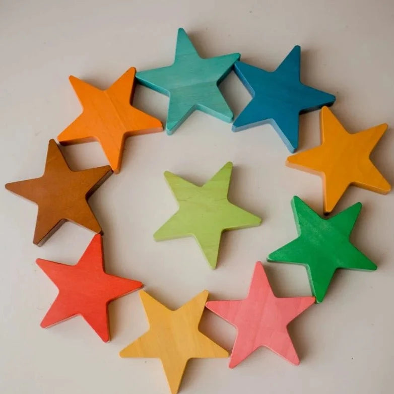 Playtime Multicolor Wooden Stars