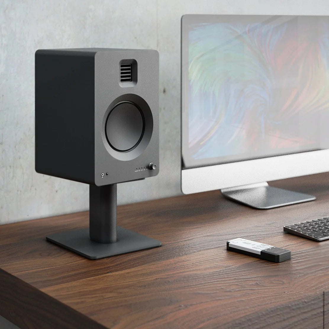 Powered Bookshelf Speakers with Stand - Pair