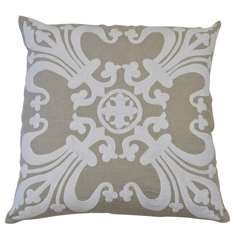 Provence Velvet 55x55cm Cushion Cover - Natural
