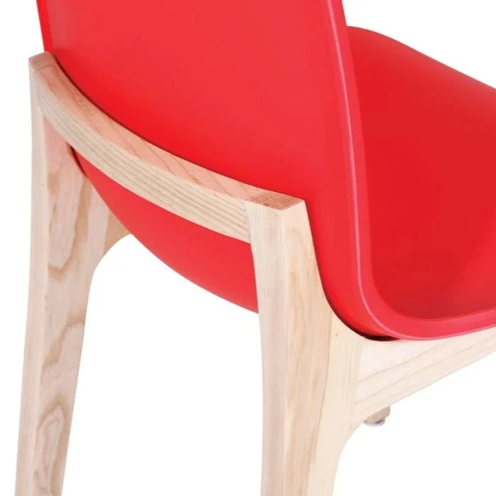 Pure Elegance Wooden Dining Chair (Available in 5 Colors)