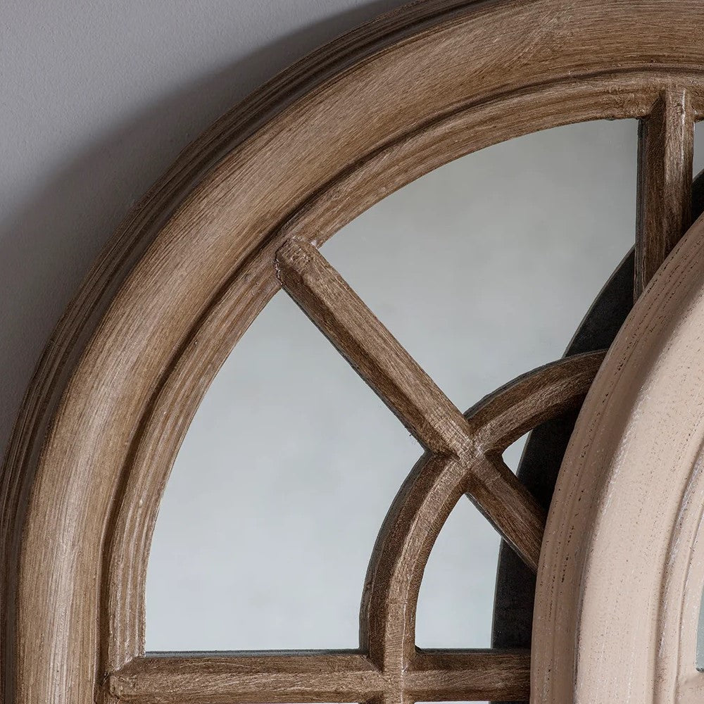 Radiant Arched Panelled Wall Decor 180cms Natural