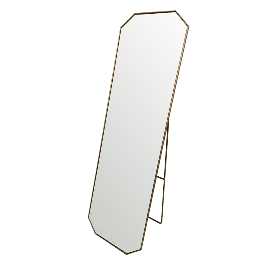 Radiant Gold Cheval Floor Mirror With Stand 165cms