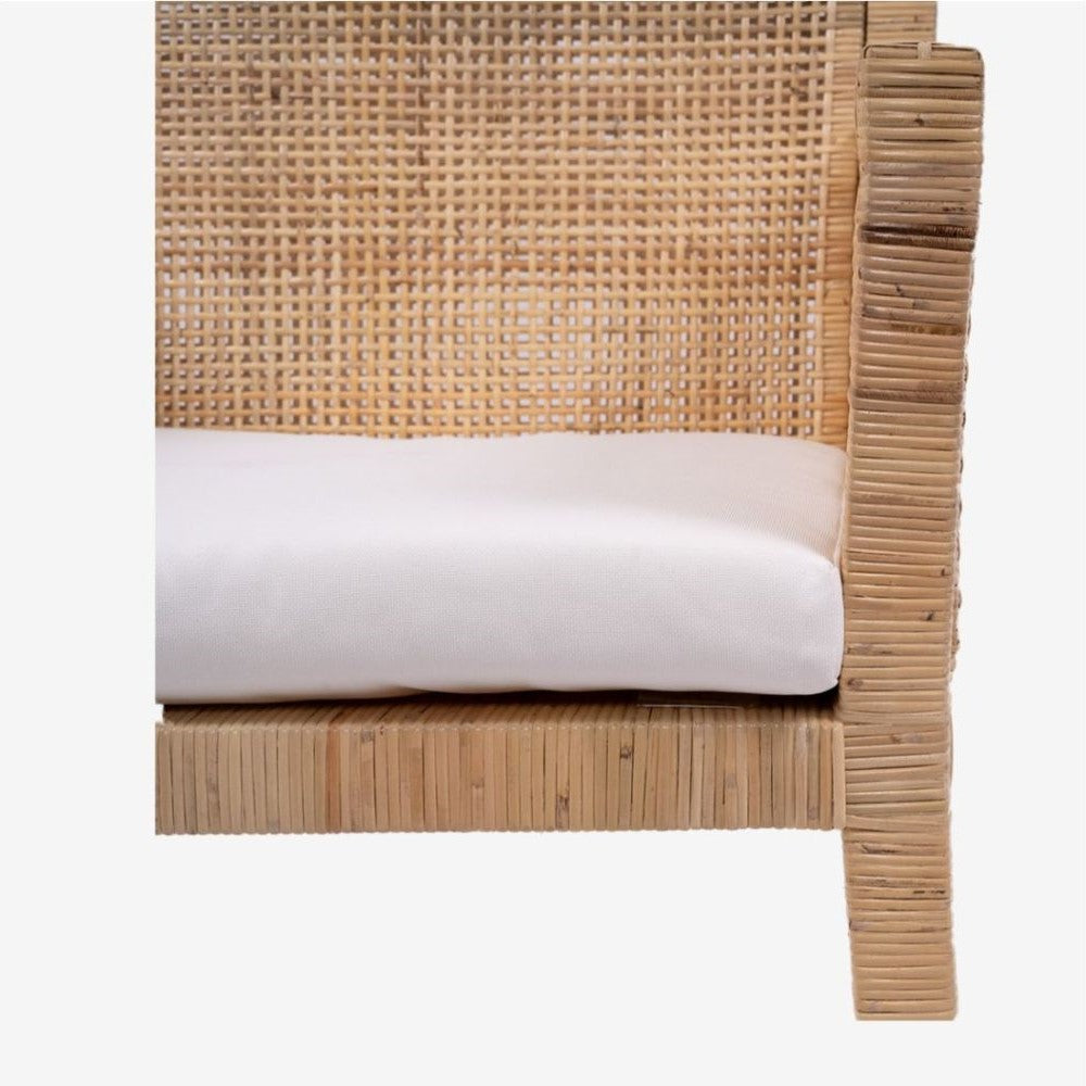 Rattan Coastal Accent Dining Armchair