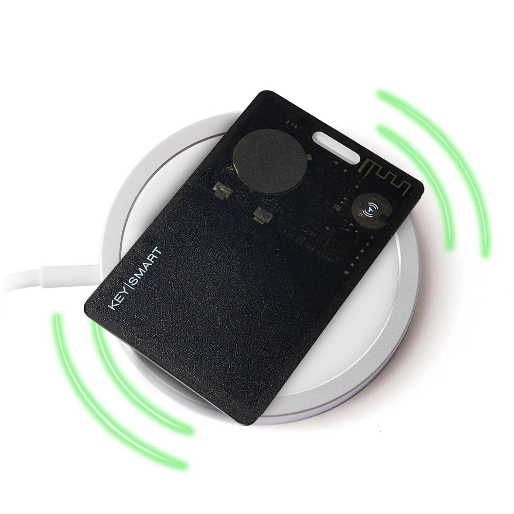 Rechargeable Thin Wallet Tracker Smart Card Clear Smoke