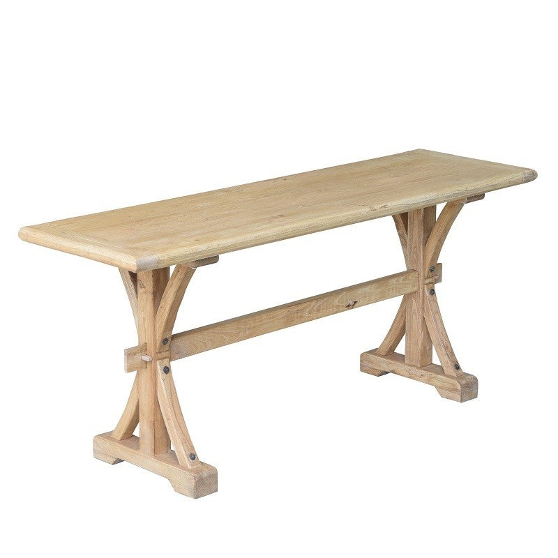 Reclaimed Elm Wood Bedroom Bench Console Table
