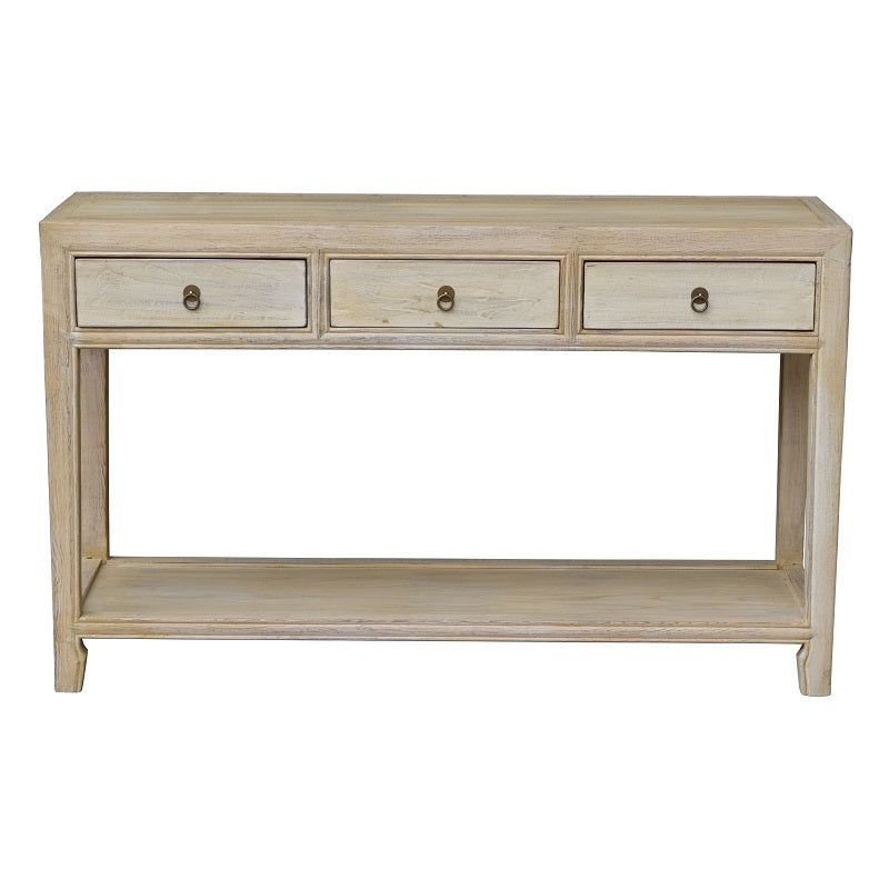 Reclaimed Elm Wood Console Table