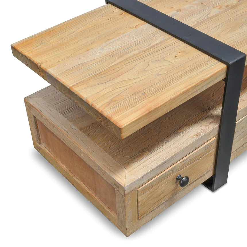 Reclaimed Lowline TV Unit 220cms - Natural