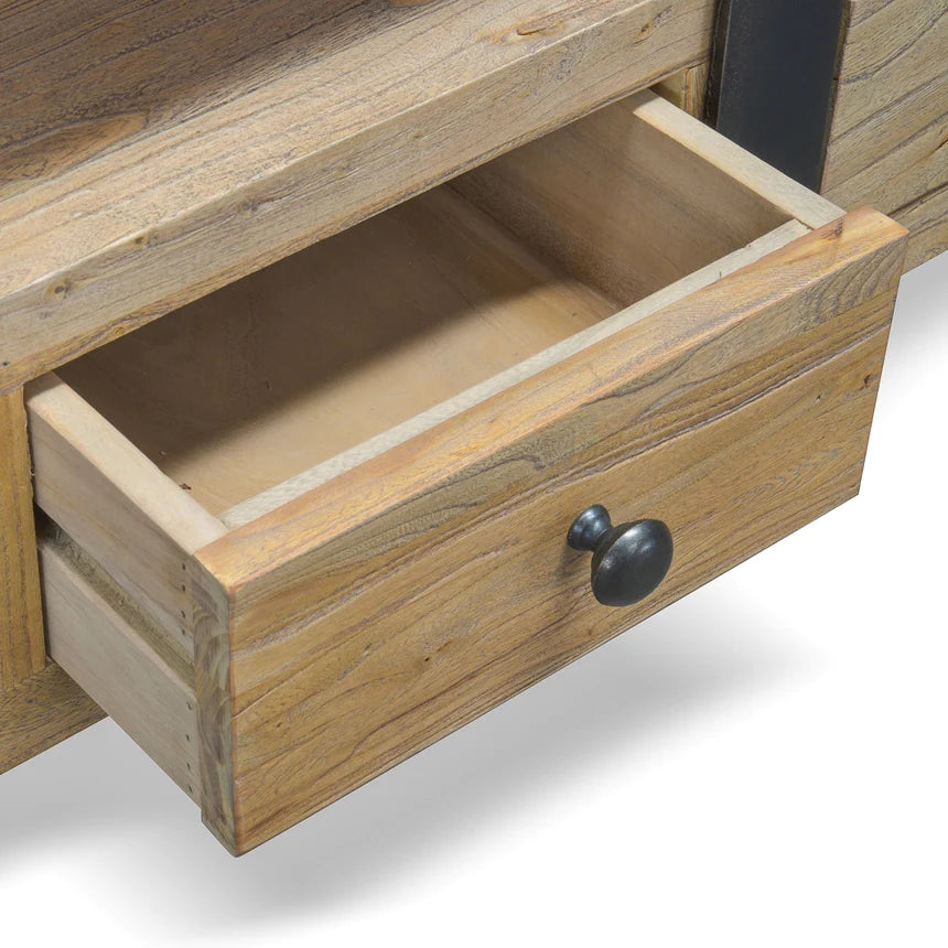 Reclaimed Lowline TV Unit 220cms - Natural