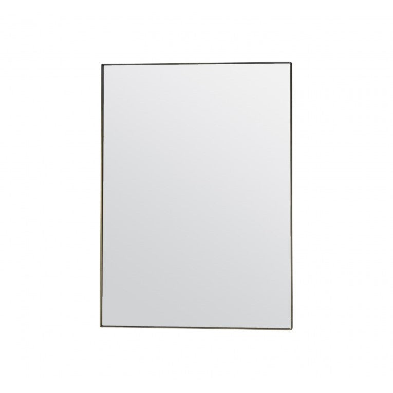 Minimalist Elegance Metal Frame Mirror Champagne 90cms