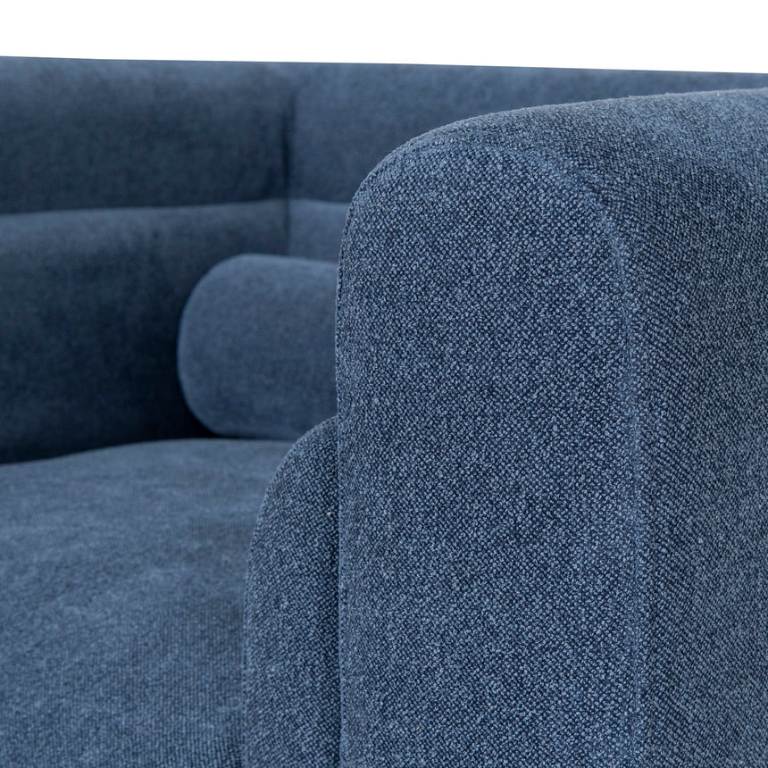 Refined Comfort Fabric Armchair - Navy Blue
