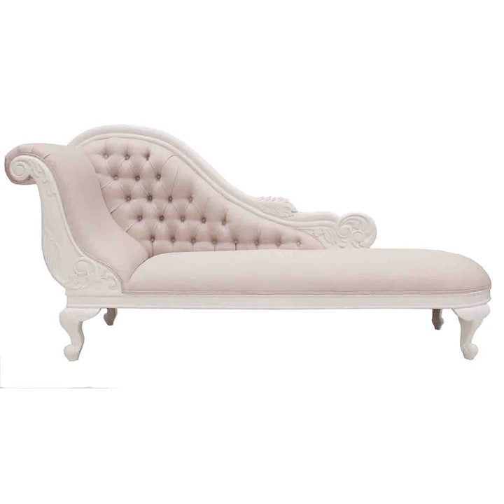 Refined Giordini Wooden Chaise Lounge - White