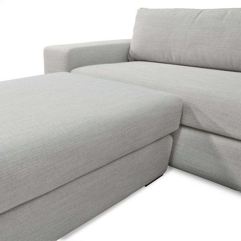 Refined Interior 3-Seater Sofa with Chaise - Light Texture Grey