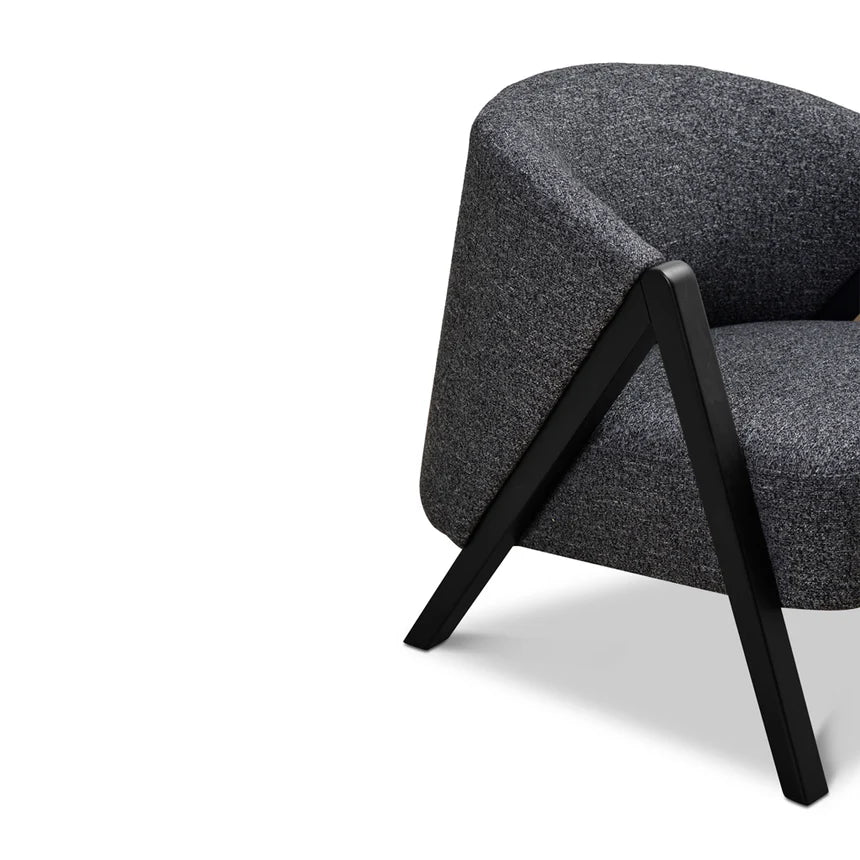 Refined Style Fleck Armchair - Dark Grey
