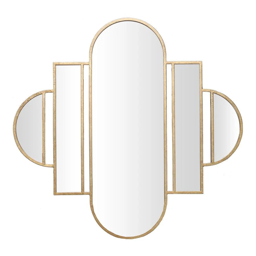 Reflective  Aura Art-Deco Wall Mirror 83cms