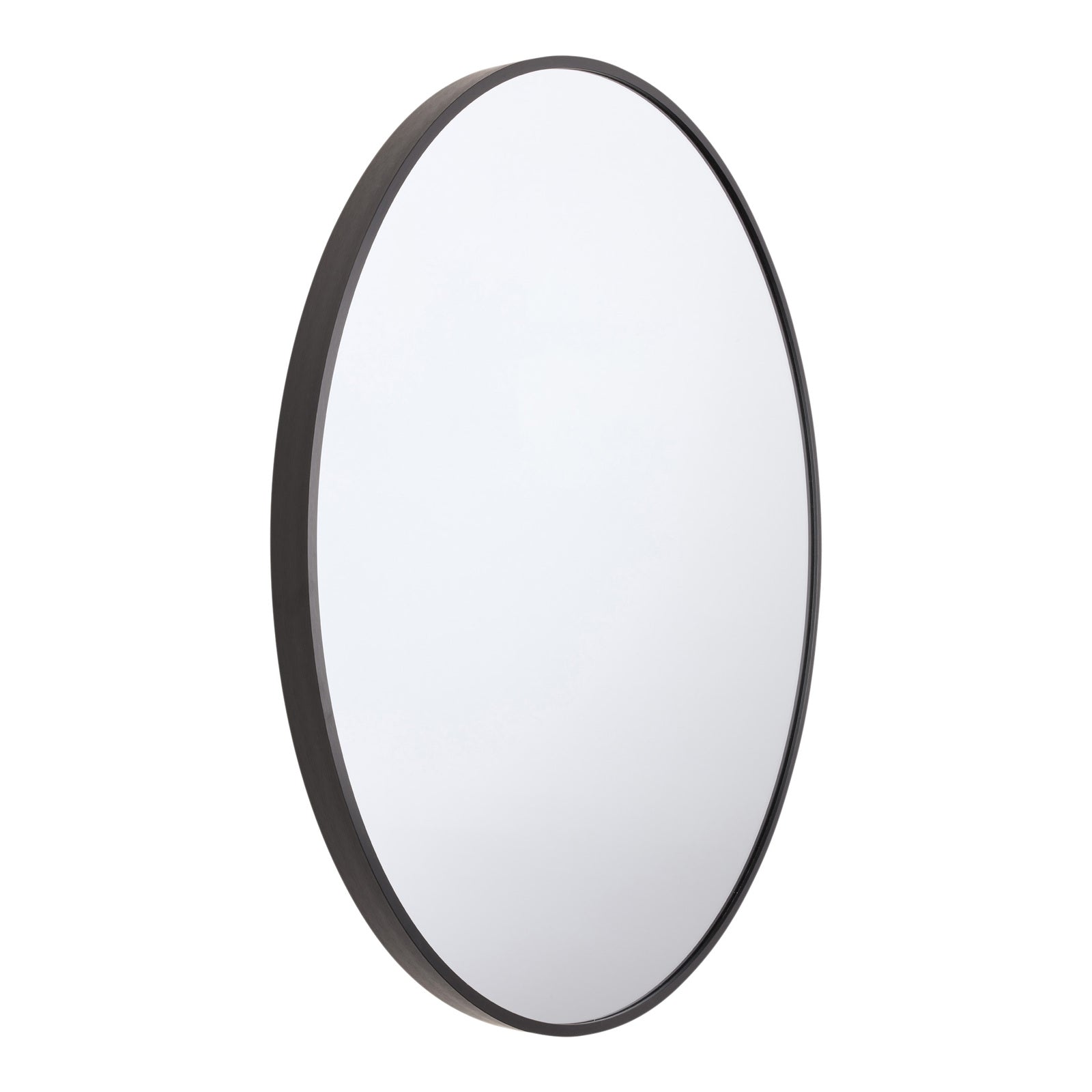 Reflective Beauty 80cm Aluminium Mirror - Black