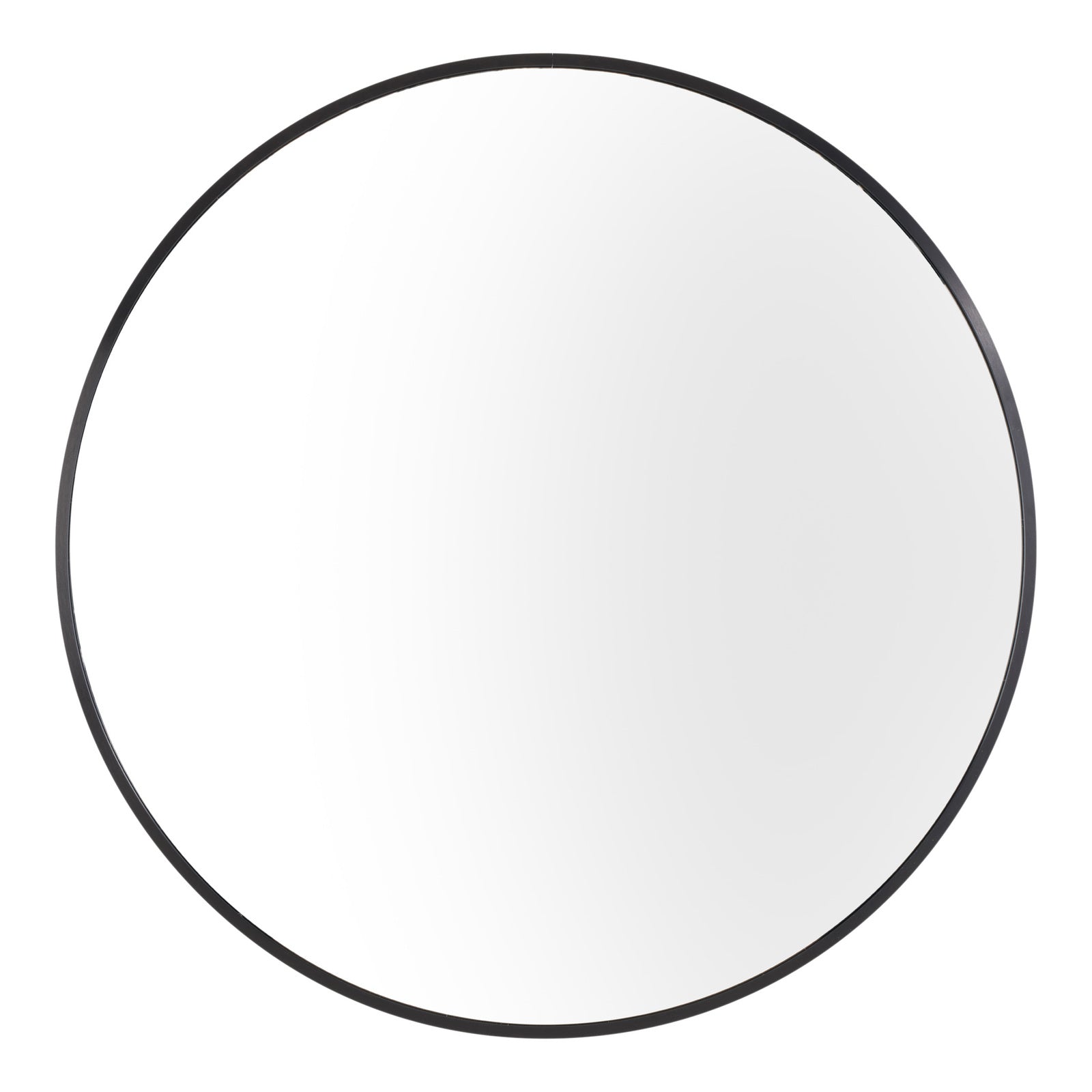 Reflective Beauty 80cm Aluminium Mirror - Black