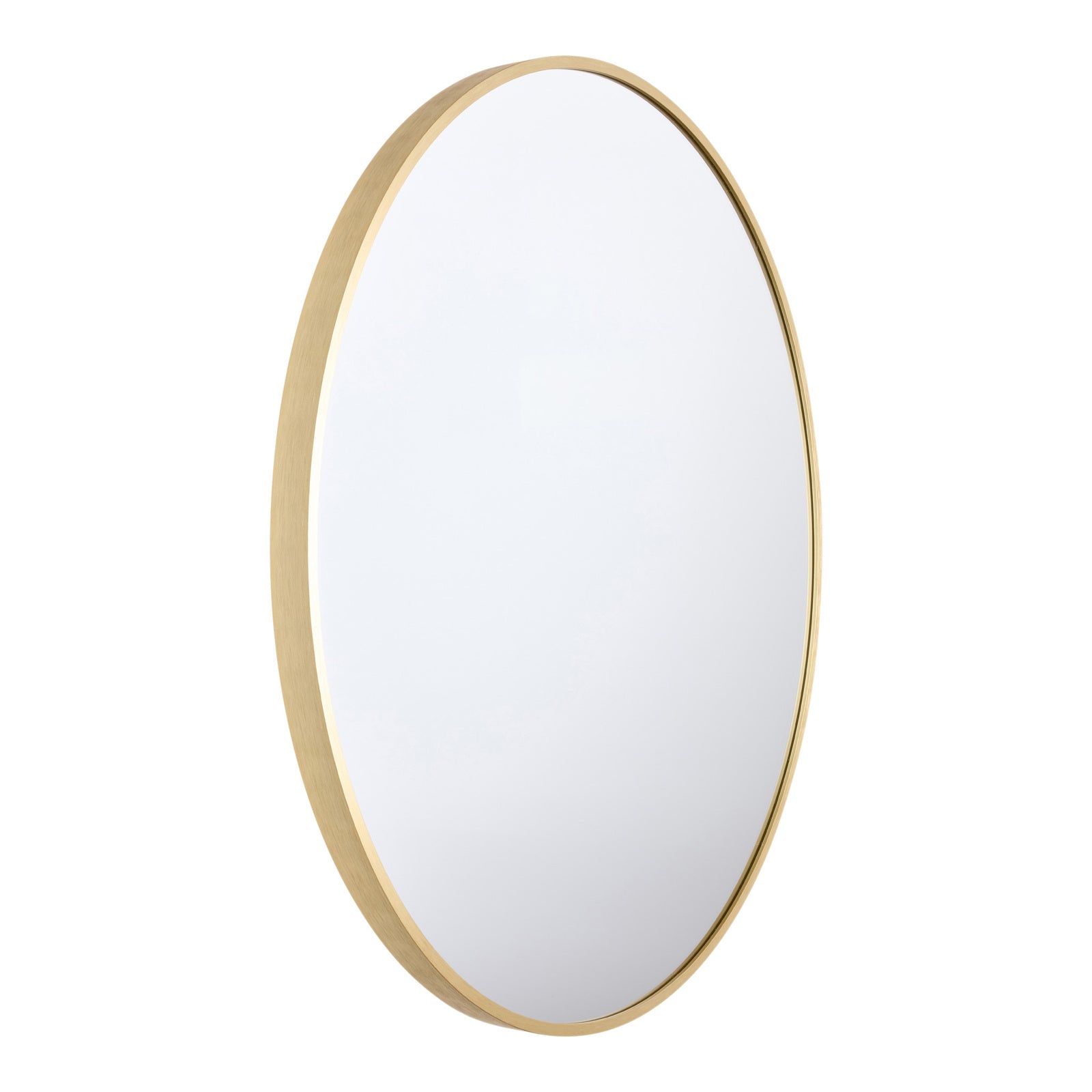 Reflective Beauty 80cm Aluminium Mirror - Champagne Gold