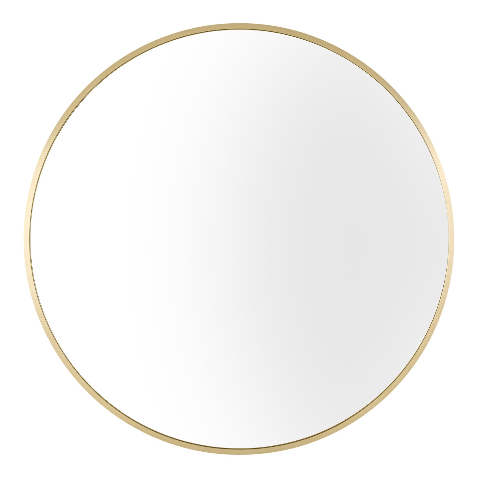 Reflective Beauty 80cm Aluminium Mirror - Champagne Gold