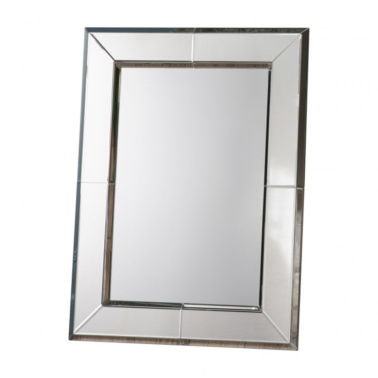 Reflective Grandeur Glass-Framed Mirror 106cms