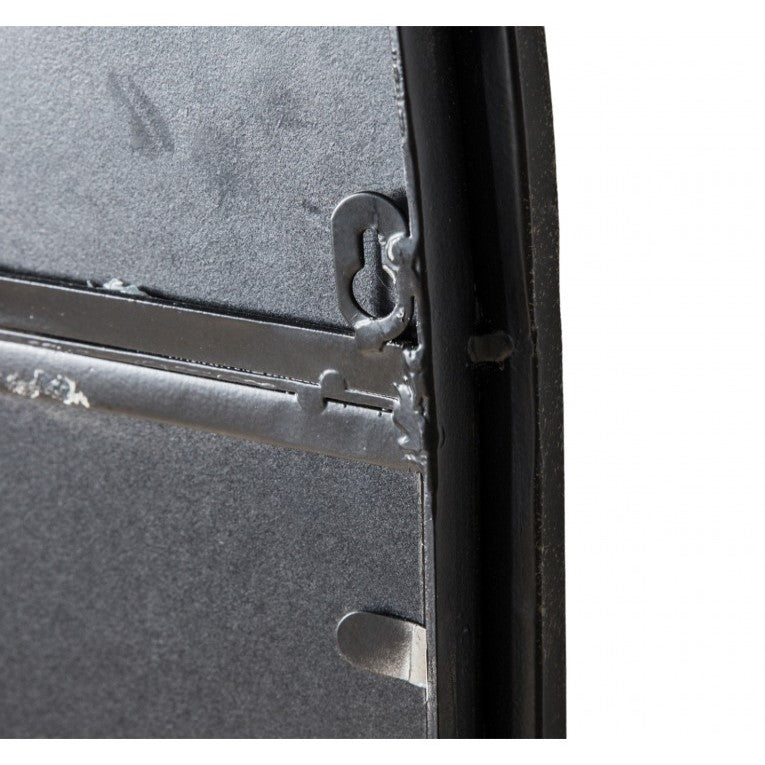 Regal Leaning Metal Framed Mirror Black 160cms