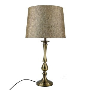 Regal Glow Antique Brass Touch Lamp