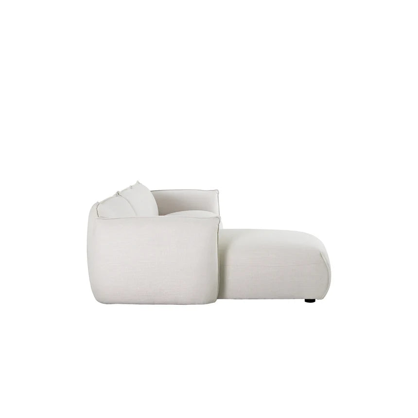 Relax in Style 3-Seater Left Chaise Sofa - Beige