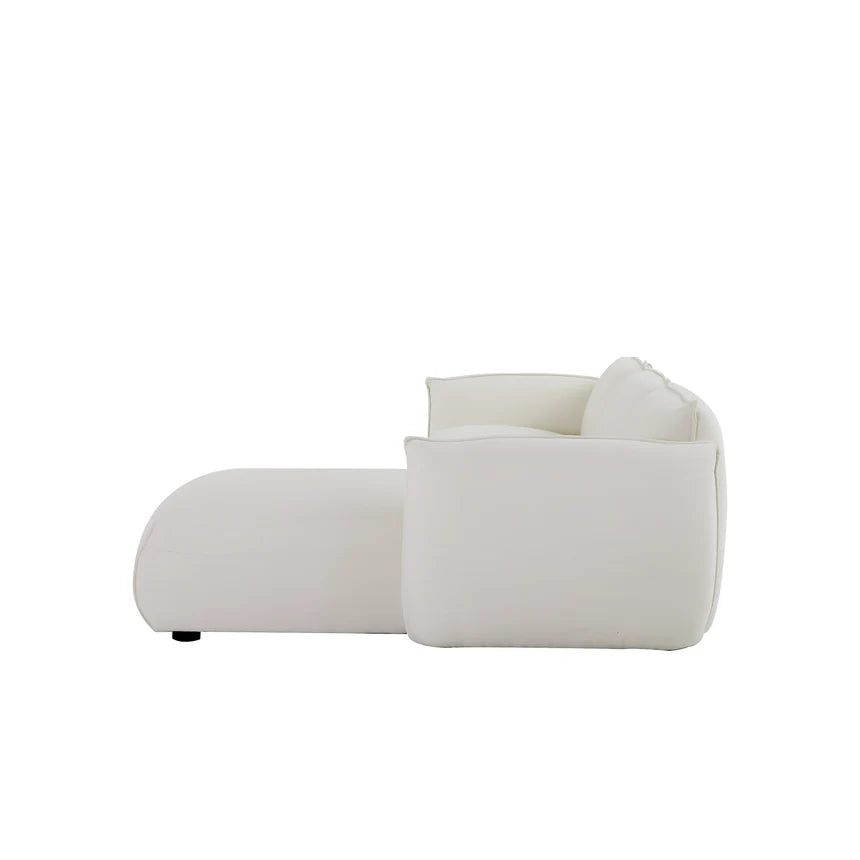 Relax in Style 3-Seater Right Chaise Sofa - Beige
