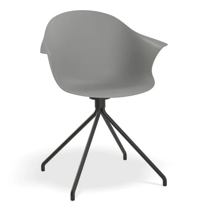 Retreat Grey Pyramid Base Dining Armchair
