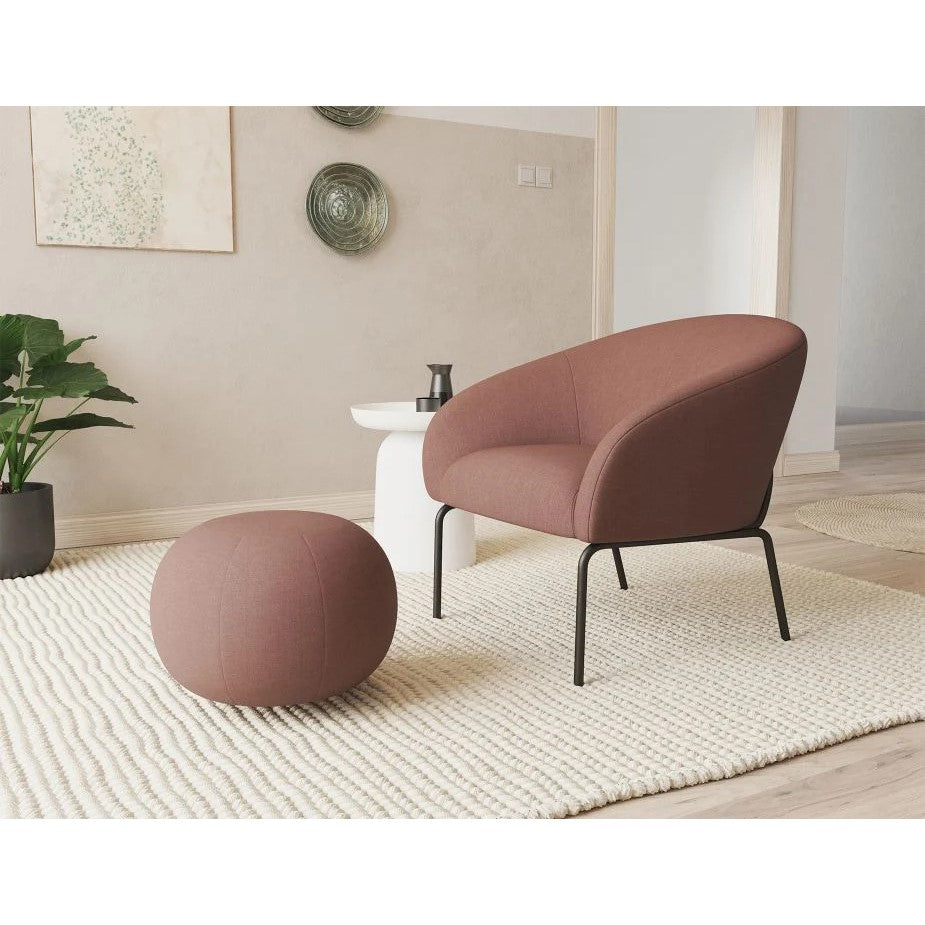 Retreat Single Seater Sofa with Matt Black Legs (Available in 4 Colors)