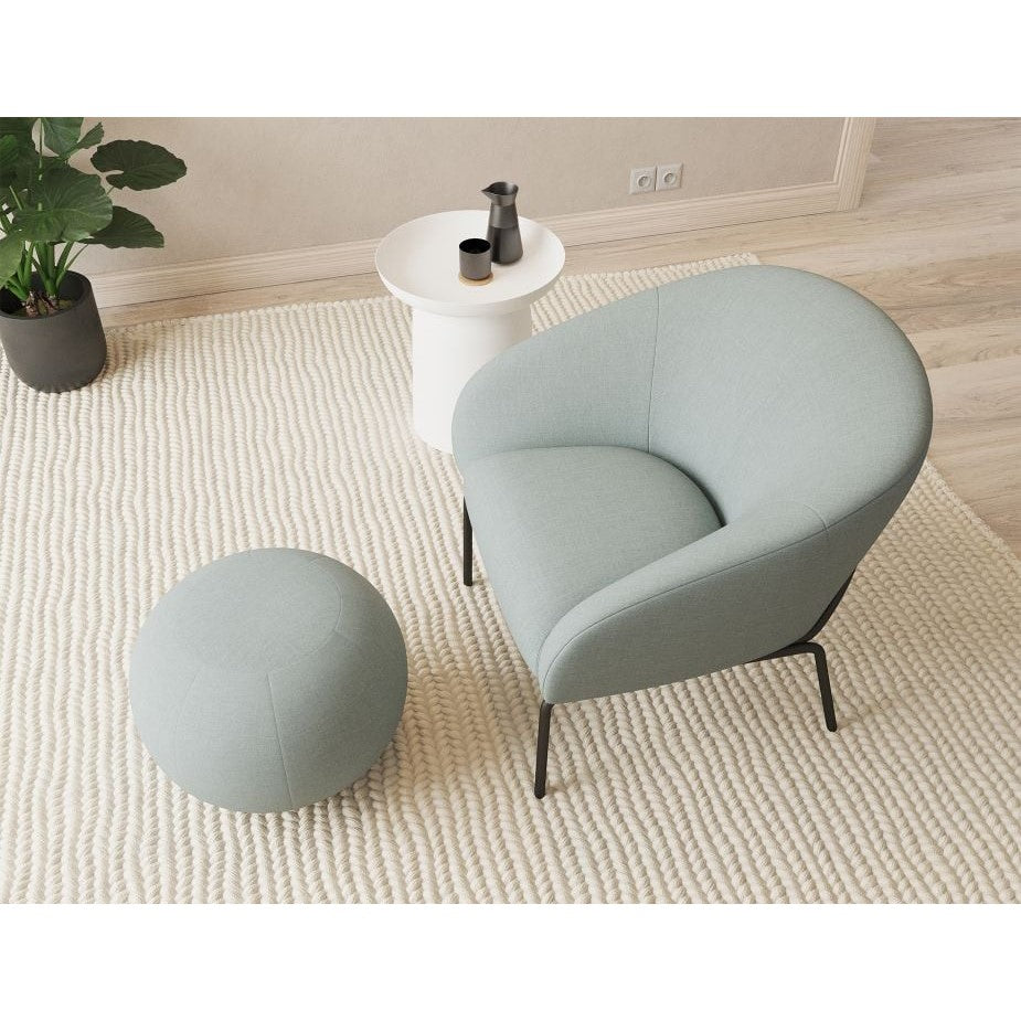 Retreat Single Seater Sofa with Matt Black Legs (Available in 4 Colors)