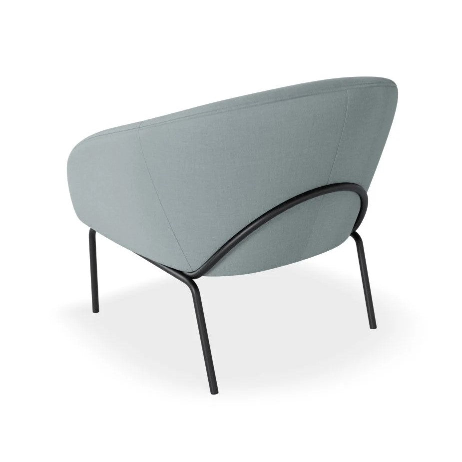 Retreat Single Seater Sofa with Matt Black Legs (Available in 4 Colors)