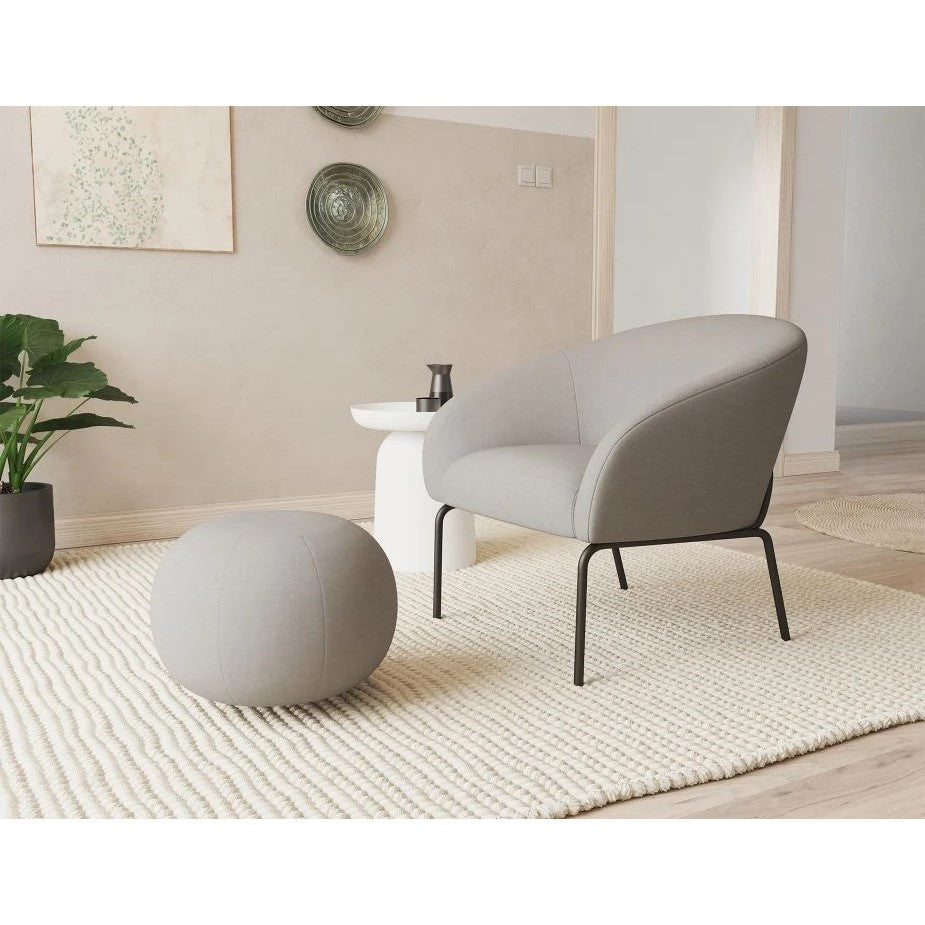 Retreat Single Seater Sofa with Matt Black Legs (Available in 4 Colors)
