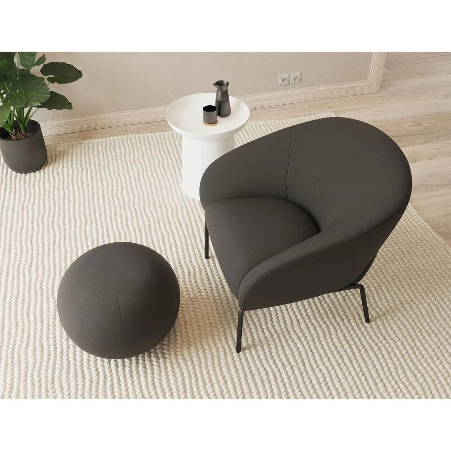 Retreat Single Seater Sofa with Matt Black Legs (Available in 4 Colors)