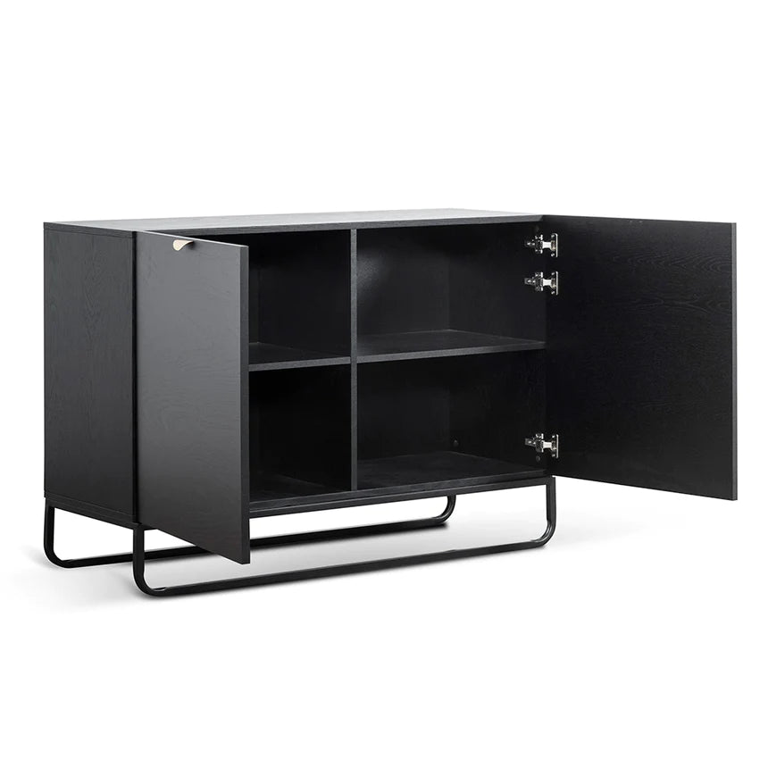 Retro Elegance Side Table 120cms - Black