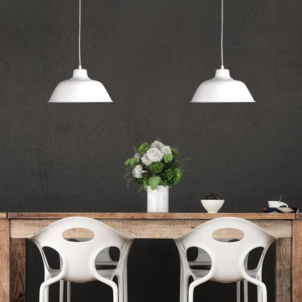 Retro Industrial Pendant Light 30cms (Available in 2 Colors)