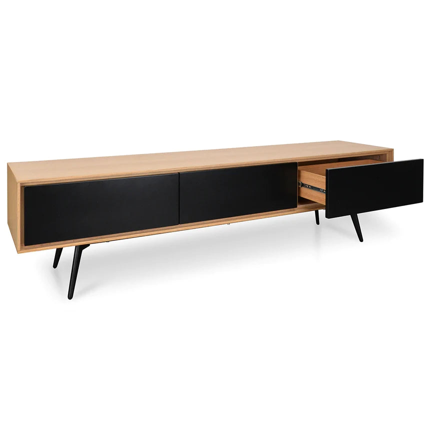 Retro Vision Viewing TV Unit 180cms - Natural