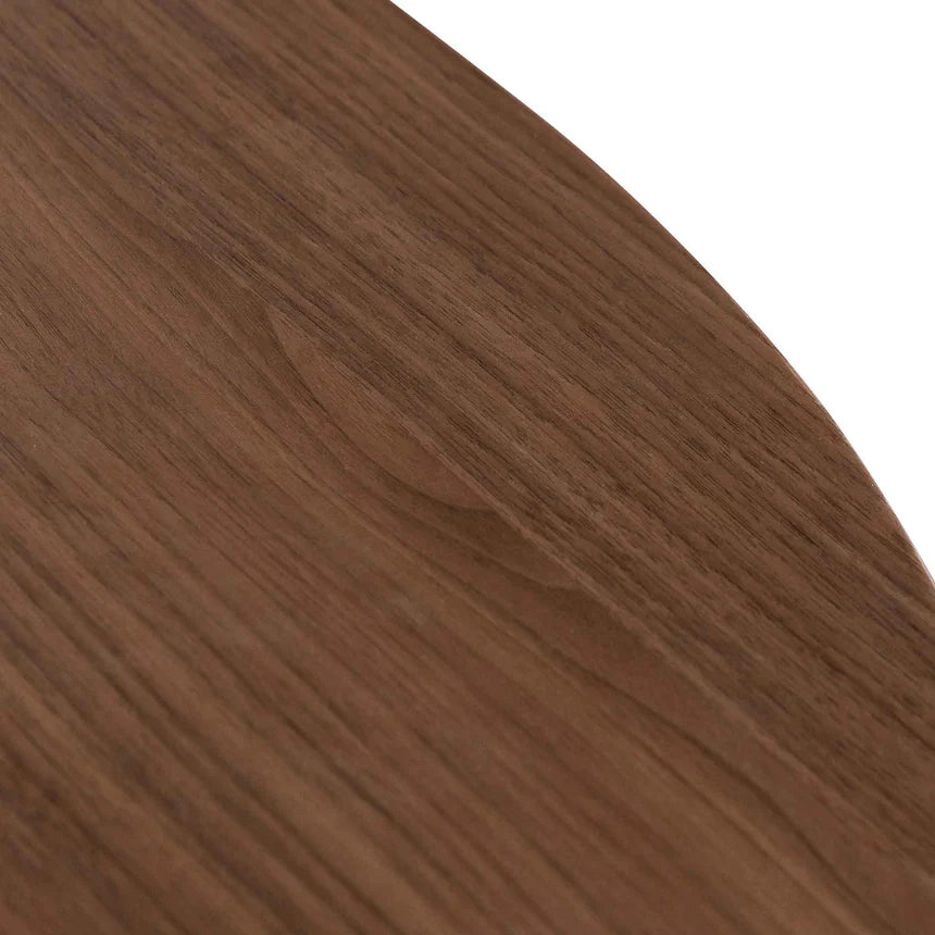 Rich Elegance Walnut Wooden Dining Table - Walnut - 250cms