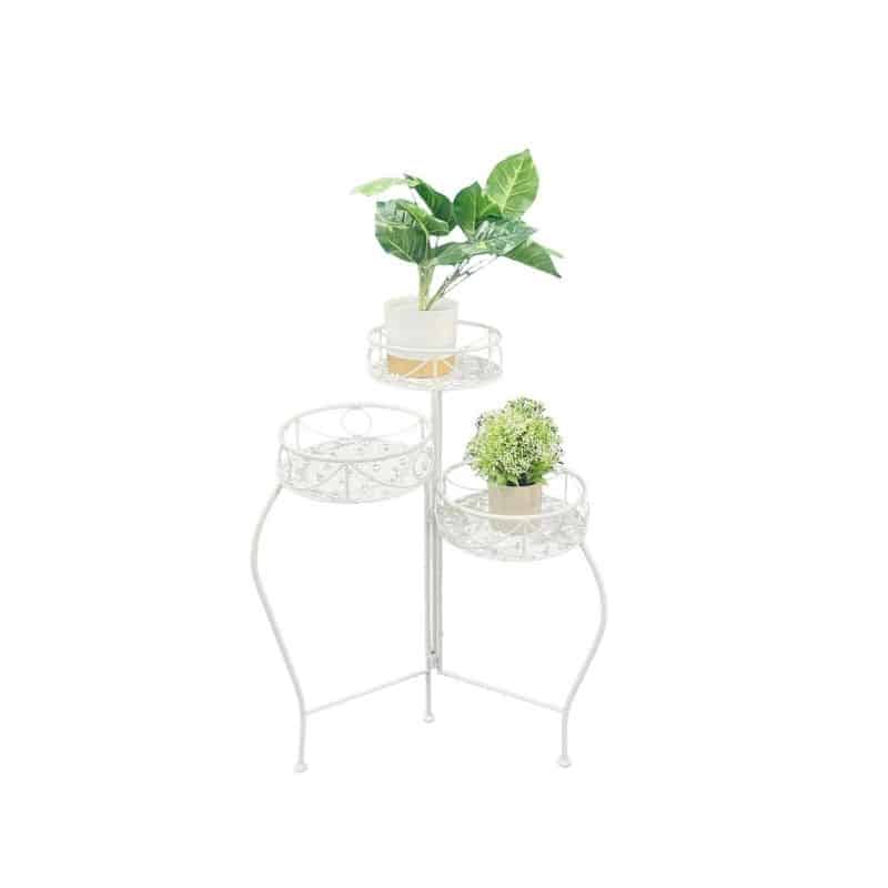 Riviera 3-Tier Round Plant Stand – 46x46x65cms